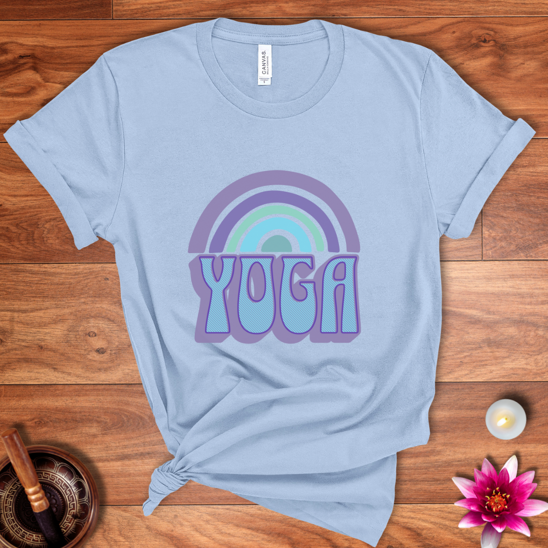 Rainbow yoga shirt