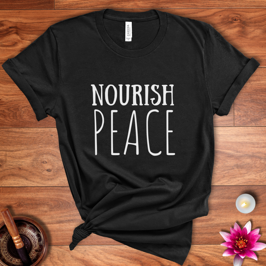 Nourish peace shirt