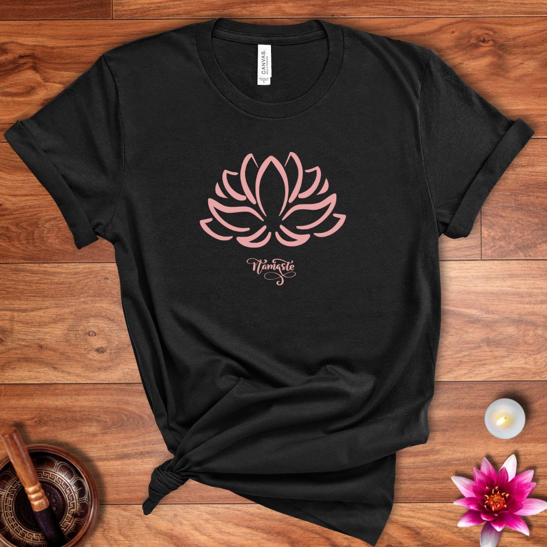 Lotus flower namaste shirt