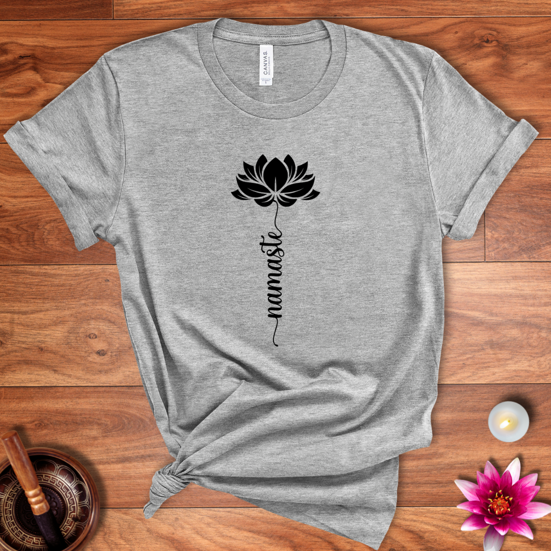 Lotus namaste shirt