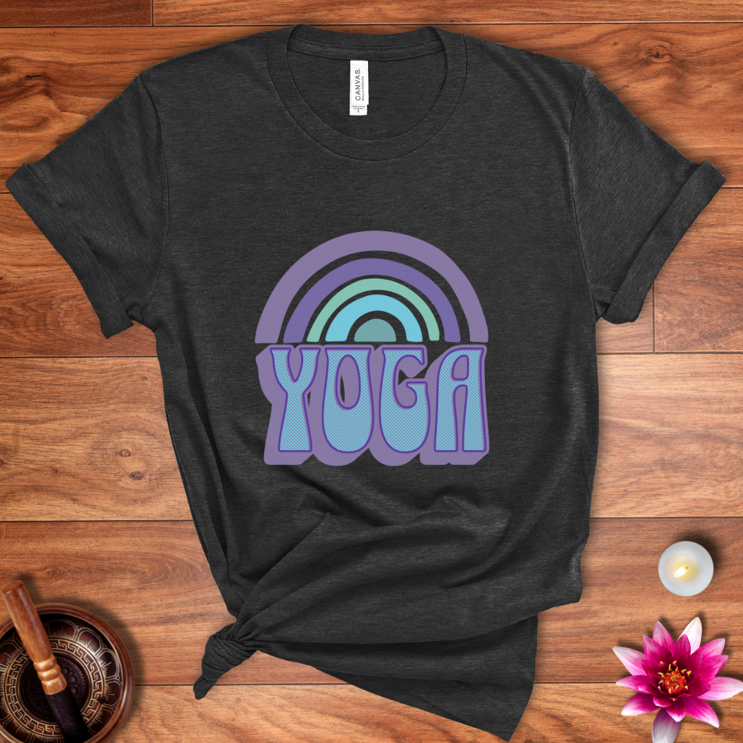 Rainbow yoga shirt