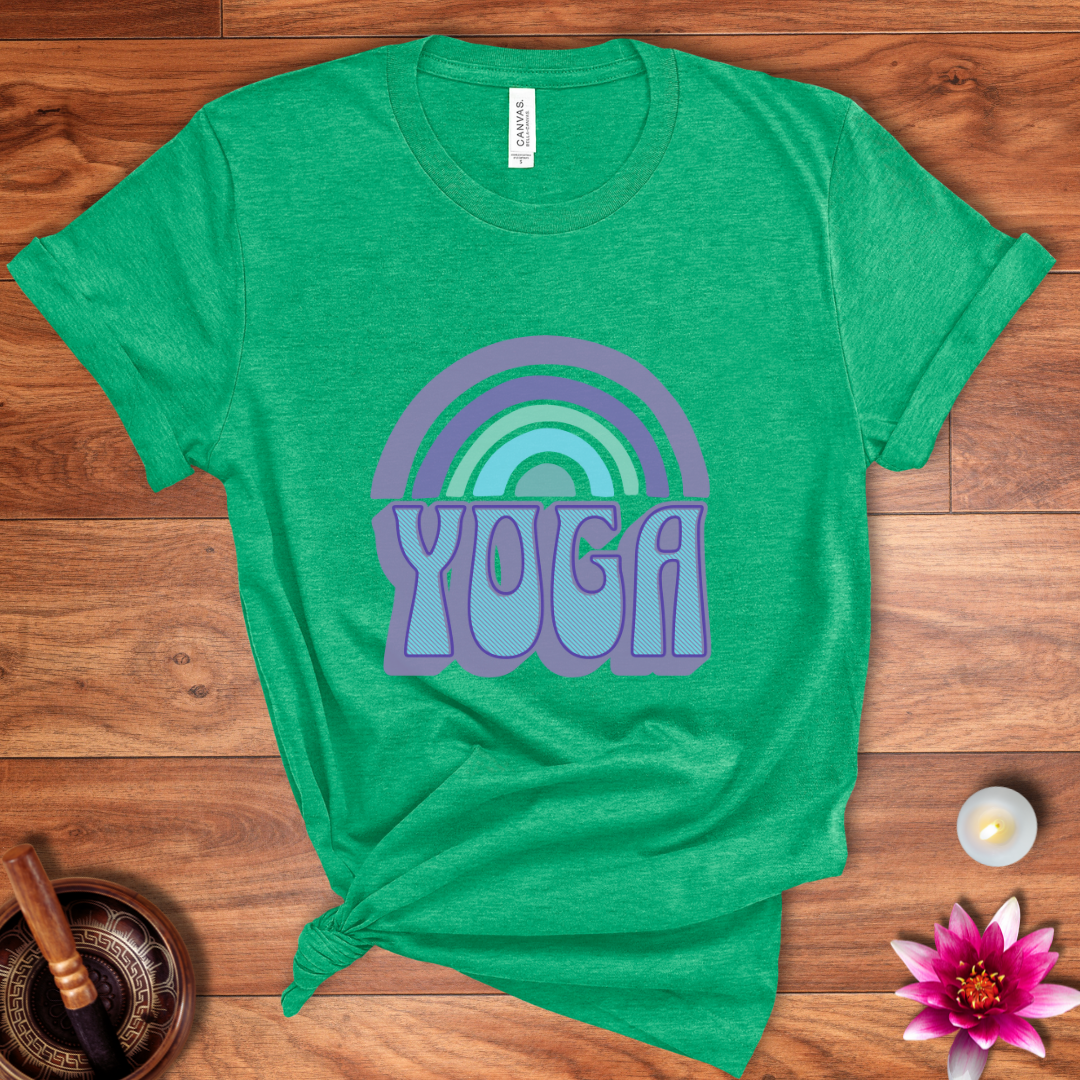 Rainbow yoga shirt