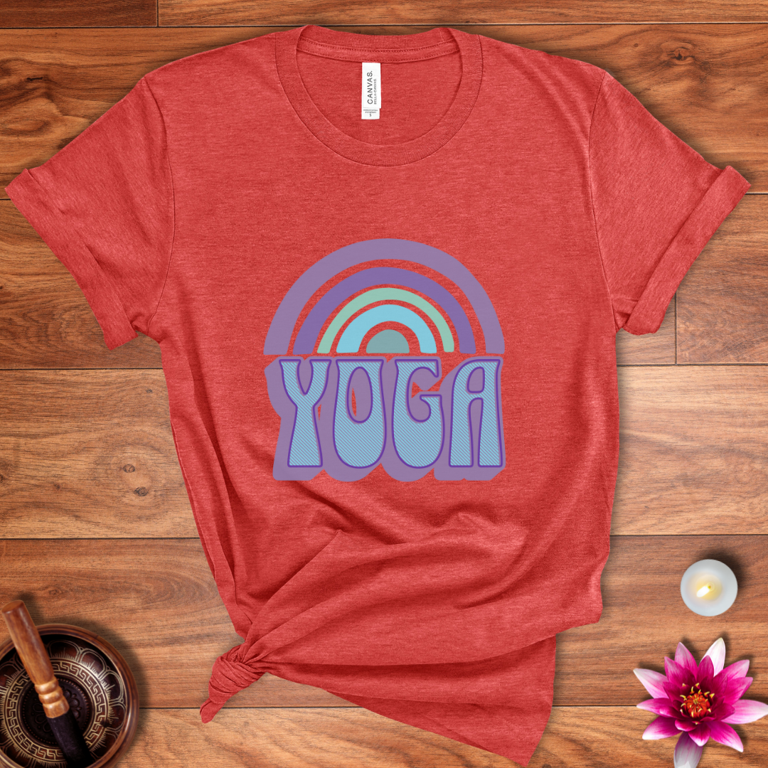 Rainbow yoga shirt