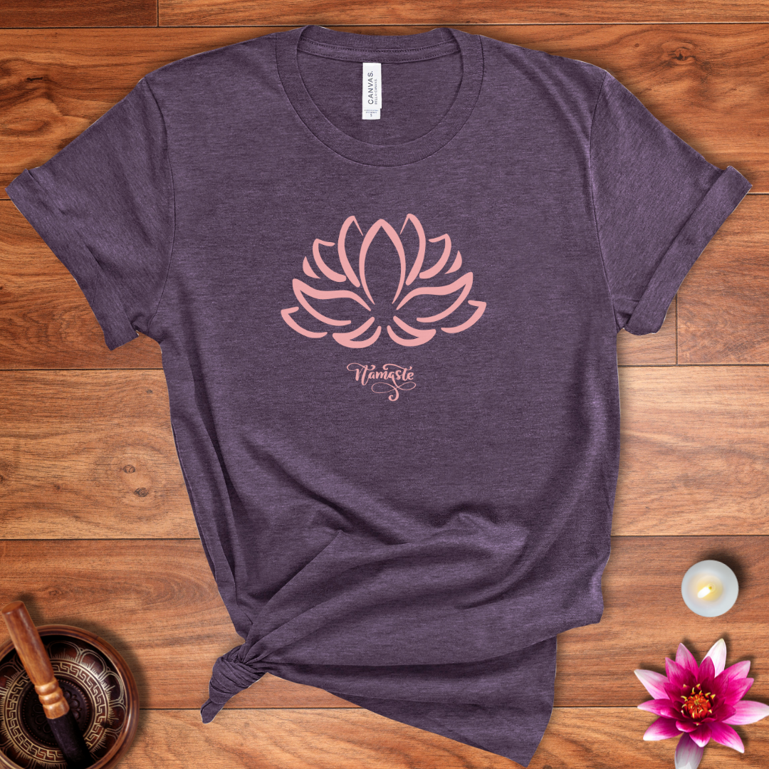 Lotus flower namaste shirt