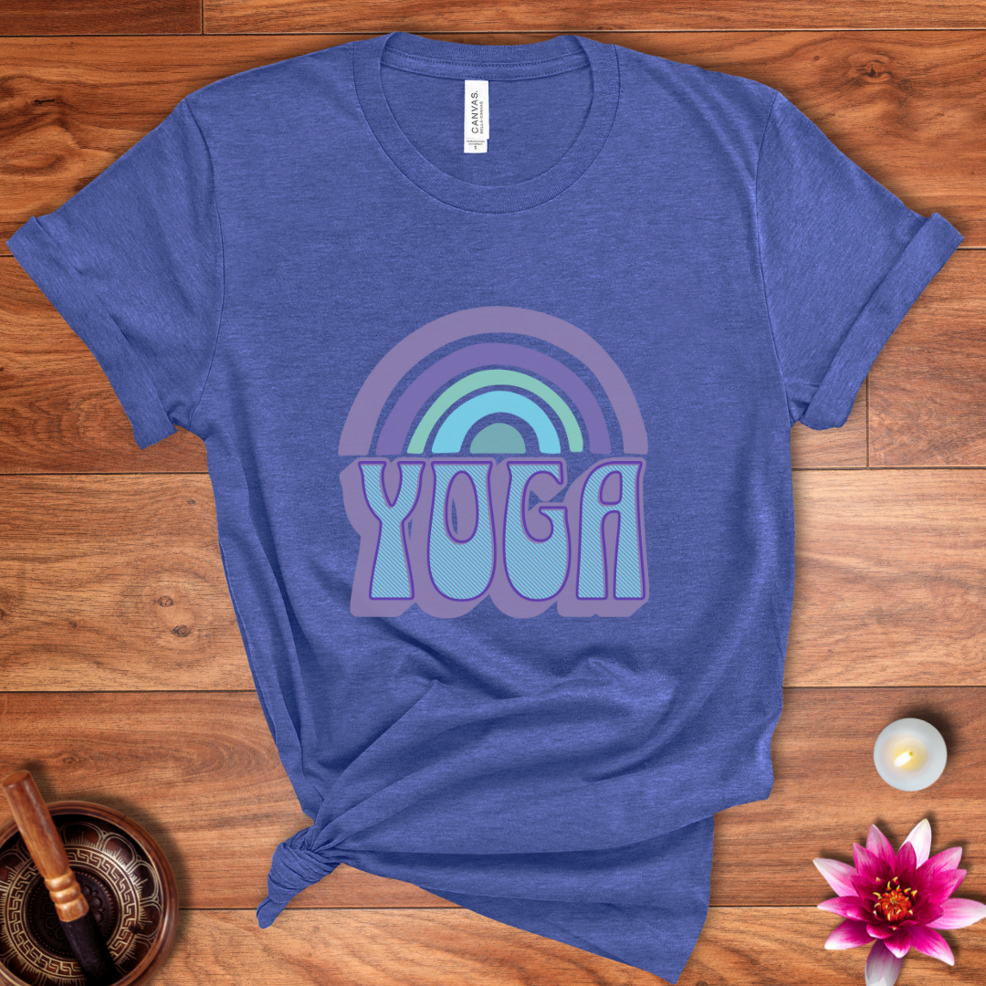 Rainbow yoga shirt