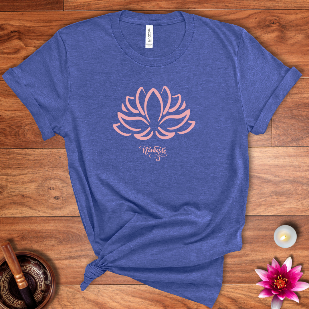 Lotus flower namaste shirt