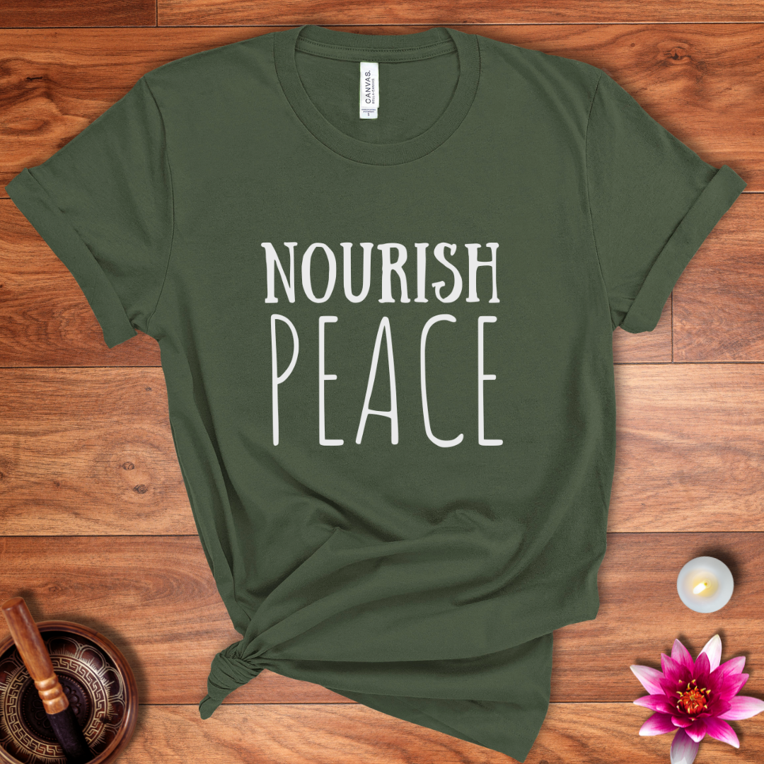 Nourish peace shirt