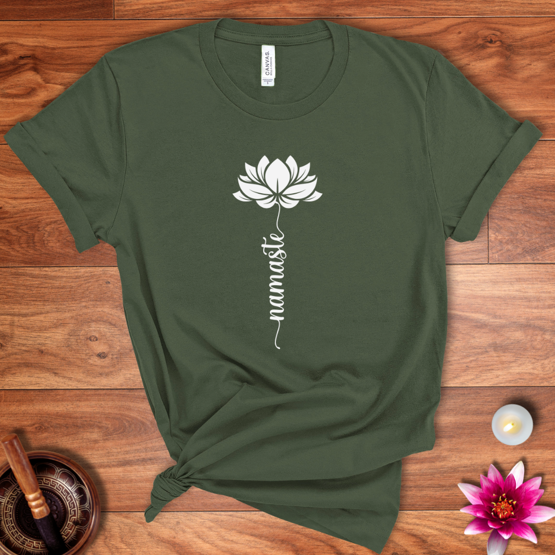 Lotus namaste shirt