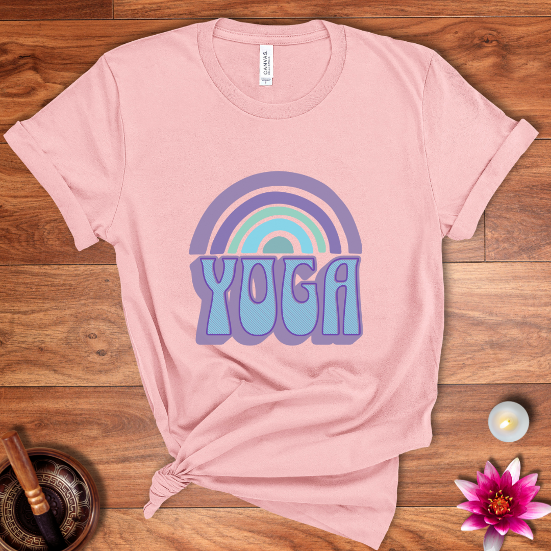 Rainbow yoga shirt