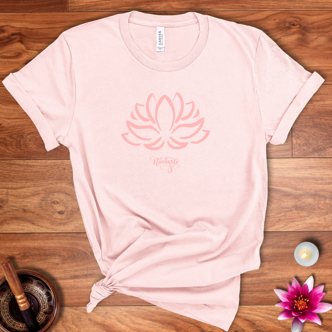 Lotus flower namaste shirt