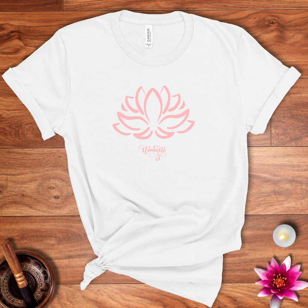 Lotus flower namaste shirt