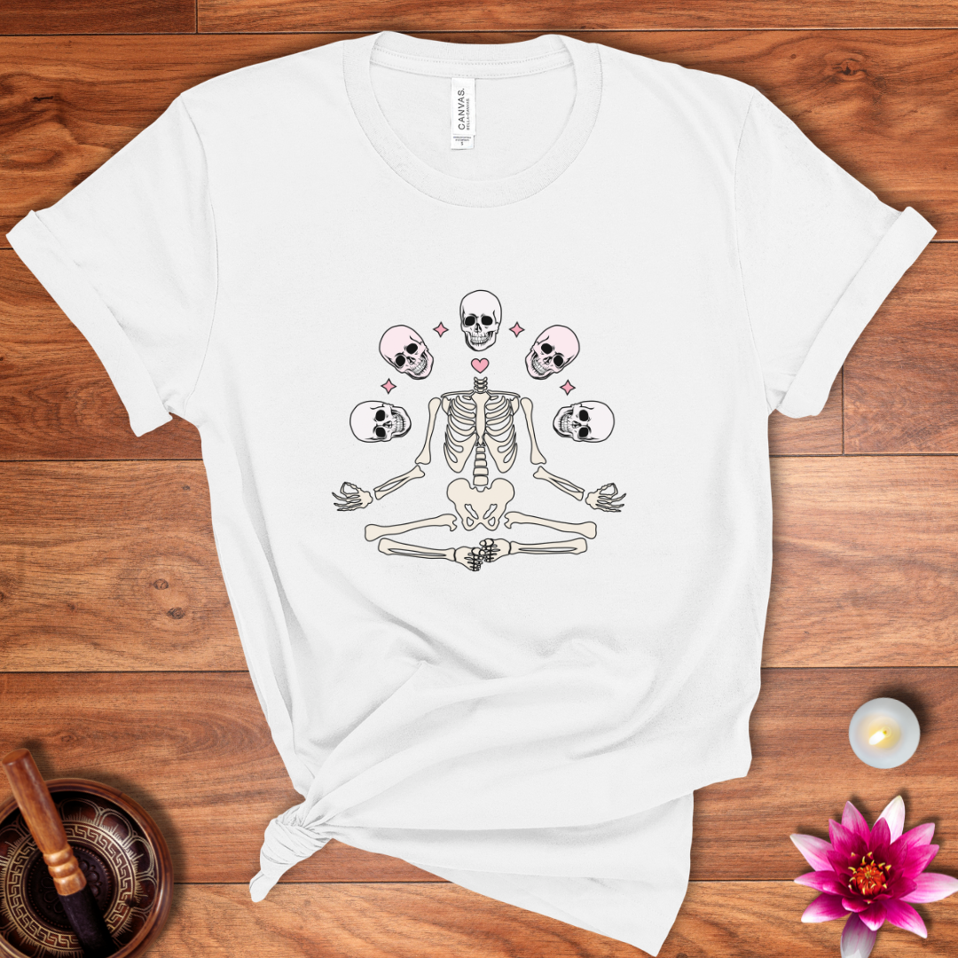 Skeleton Yoga shirt