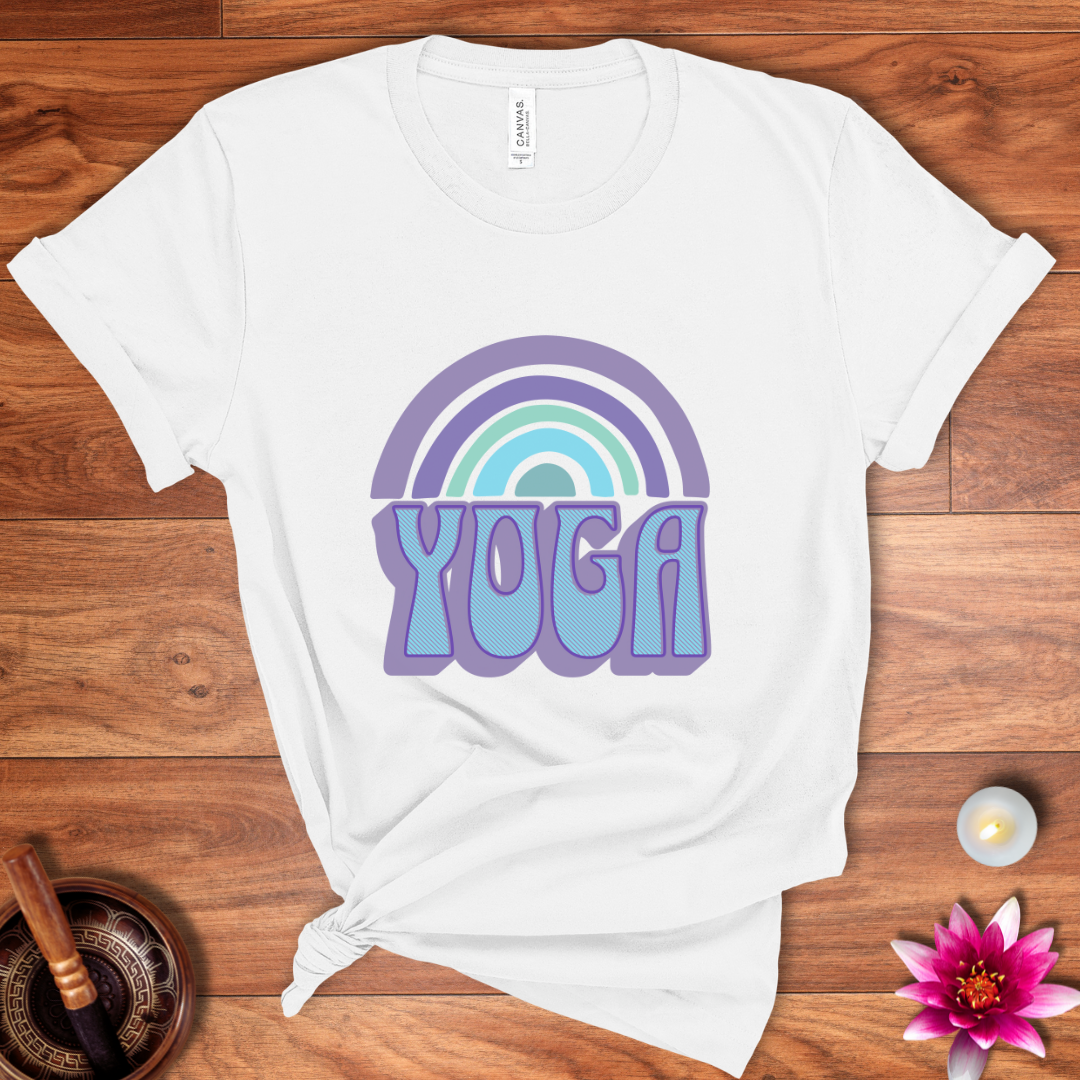 Rainbow yoga shirt